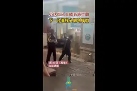 小伙街头直播表演空翻，下一秒直接头朝地摔倒图片