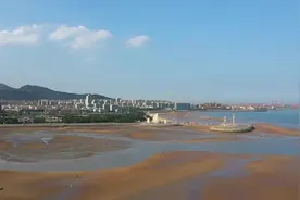 赶海“挖呀挖”好去处！日照岚山一处海景区退潮会露出3公里海滩图片
