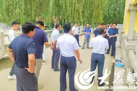 济宁召开蓼沟河节制闸修复现场推进会图片