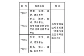 @高考生，山东公安院校招生7月2日起面试体检体能测评图片
