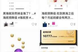 海底捞被曝黑海会员降级！客服：保级措施终结，恢复每月定级图片