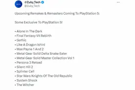 将登陆PS5的重制游戏汇总：《FF7重生》《巫师》等图片