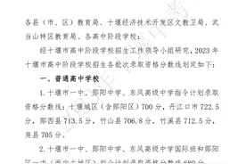 刚刚，2023年十堰中考录取分数线、一分一段表公布！图片
