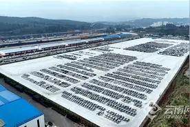 西南最大铁路商品汽车物流基地建成投用图片