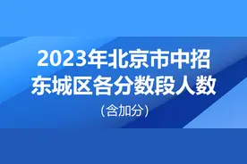 2023年北京市中招各区分数段统计出炉图片