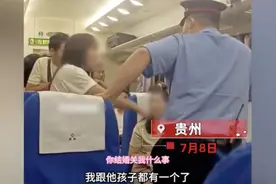 女子买了无座票，上车后想坐在丈夫身边，原座乘客不同意反遭指责图片