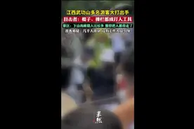 江西武功山游客大打出手，目击者：棍子、栅栏都成打人工具，景区：警方已把人都带走了图片