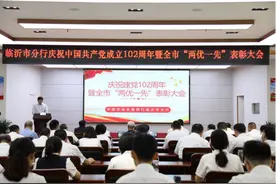 农发行临沂市分行组织召开“两优一先”表彰大会图片