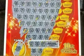出差就爱买刮刮乐，宁波彩友10元刮中“好运十倍”40万元图片