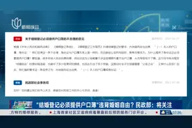 “结婚登记必须提供户口薄”违背婚姻自由？民政部：可凭户籍证明办理婚姻登记视频封面