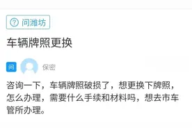 网络问政·办实事｜汽车牌照破损 如何换领？图片