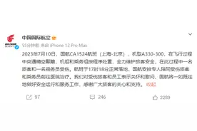 航班剧烈颠簸，乘客：大家都在尖叫，落地后足足找到了一摞手机！国航刚刚通报图片