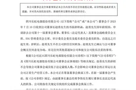 四川长虹换帅：原总经理柳江升任董事长 掌舵19年的赵勇到龄卸任图片