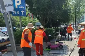 长沙调整环卫工人高温作息： 达到40°C时停止户外作业图片
