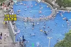 济南一小区建露天泳池免费给业主使用。网友：这波操作让人羡慕了图片