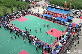 哈尔滨：“村BA”决赛开赛 点燃夏日篮球热情图片