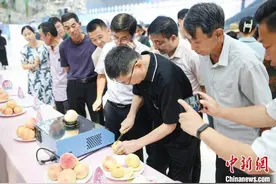 “中国水蜜桃之乡”奉化举行桃王争霸赛 桃子拍卖助公益图片