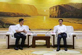 李春田会见中国进出口银行山东省分行客人图片