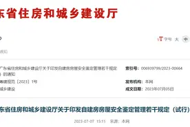 广东省住房和城乡建设厅关于印发自建房房屋安全鉴定管理若干规定（试行）的通知图片