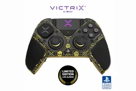 200刀！《COD19》主题PS5手柄：黑金骷髅头设计图片