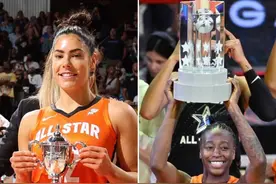 美媒晒今昔WNBA全明星MVP奖杯对比：今年的奖杯实现了飞跃图片