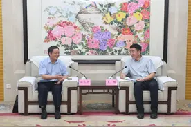 王琛会见中国食品土畜进出口商会副会长徐小虎一行图片