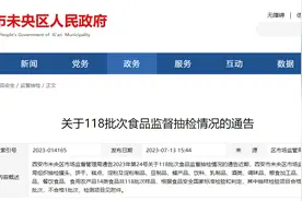 西安市未央区市场监督管理局关于118批次食品监督抽检情况的通告（2023年第24号）图片