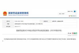 停售召回！这49批次药品不符合规定图片