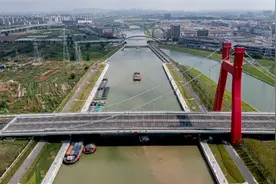 千吨级船舶可从杭州直达钱塘江，京杭运河杭州段二通道建成通航！图片