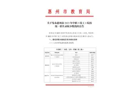 惠州中职技工院校录取线公布，部分热门专业超500分图片