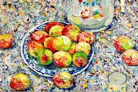 【油画创作】灿若夏花图片