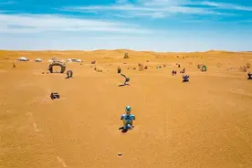 沙海绿洲 风光民勤 武威市民勤文旅宣传口号和形象标识发布图片