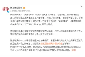 比亚迪怒了：起诉！索赔500万！图片