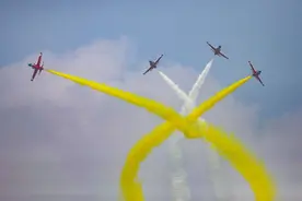 视觉盛宴！2023年空军航空开放活动·长春航空展开幕 独特空中礼仪欢迎新飞行学员加入“蓝天方阵”图片