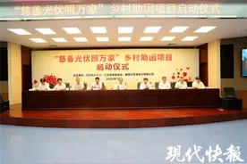 江苏“慈善光伏照万家”乡村助困项目启动，让农村困难群众“用电无忧”图片