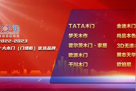 2022-2023十大木门（门墙柜）优选品牌公开发布图片