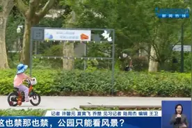 不少上海市民吐槽：周末想去公园玩，这也不许那也不许！只能看风景？图片