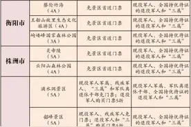 湖南这些景区，军人军属免票图片