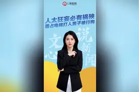 文心说新闻丨人太狂妄必有祸殃 霸占电梯打人男子被行拘视频封面