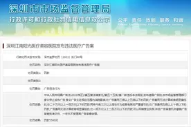 深圳江南阳光医疗美容医院发布违法医疗广告案图片