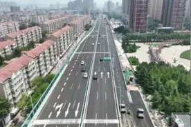 槐安路高架桥（西二环-西三环）工程时光街节点上桥匝道将于明早6：00通车图片