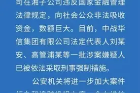 立案侦查！中战华信子公司涉非法集资图片