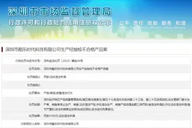 深圳市酷乐时代科技有限公司生产经抽检不合格产品案图片