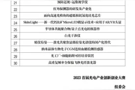 中山首届光电产业创新创业大赛初赛晋级名单出炉图片