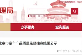 北京市市场监督管理局公示童车产品质量监督抽查结果图片