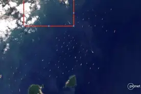 154艘船堵在原地！干旱枯水，巴拿马运河“堵船”图片