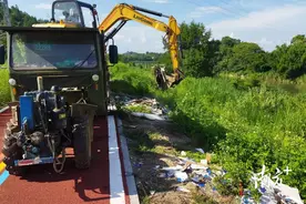 守护河道安全，连州镇开展“四乱”整治图片