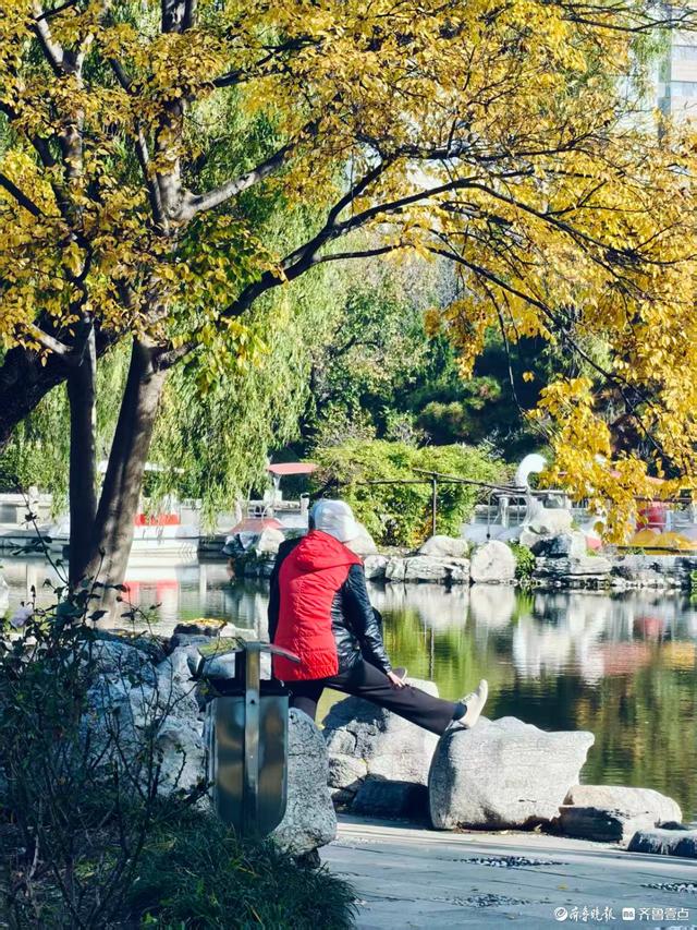 秋高气爽，金色泉城公园