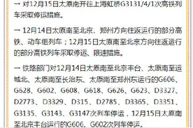 受降雪影响，太原多条高铁停运图片