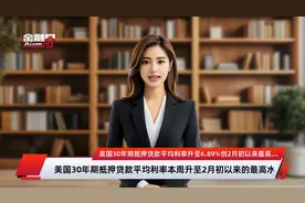 美国30年期抵押贷款平均利率升至6.89%创2月初以来最高水平